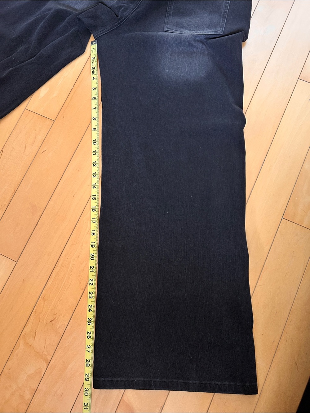 NWT Halara Flex™ Asymmetric Low Rise Zipper Pockets Baggy Wide Leg, Black, Large - Picture 6 of 13